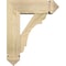 Ekena Millwork Olympic Arts and Crafts Rough Sawn Bracket w/ Offset Brace, Douglas Fir, 6"W x 16"D x 20"H BKT0604X16X20OLY03RDF - alternate 3